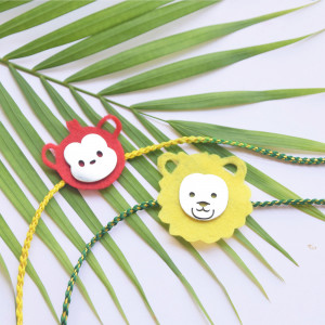 Kids Rakhi Combo -The Jungle Collection - Monkey & Lion