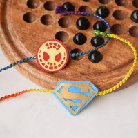 Kid's Superhero Rakhi Combo 2 - Superman & Spiderman